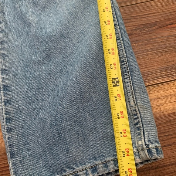 Levis 505 Straight Leg Jeans Wore In Size 38x30 faded - Picture 9 of 12